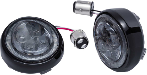Ciro - Ciro Fang Signal Light Insert - Rear - Black - 45621