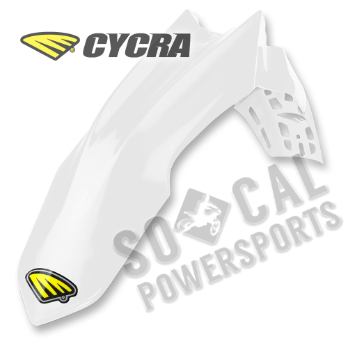 Cycra - Cycra Cycralite Front Fender - White - 1CYC-1402-42