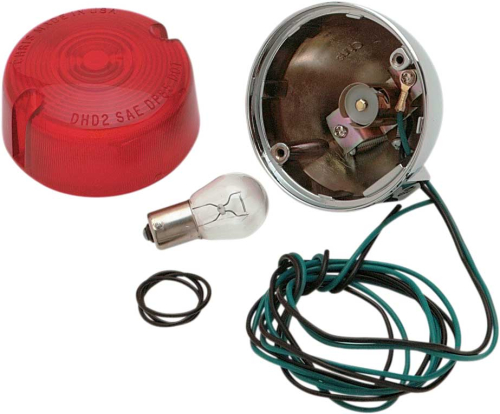 Chris Products - Chris Products Rear Turn Signal - Single-Filament with Red Lens - 8407R