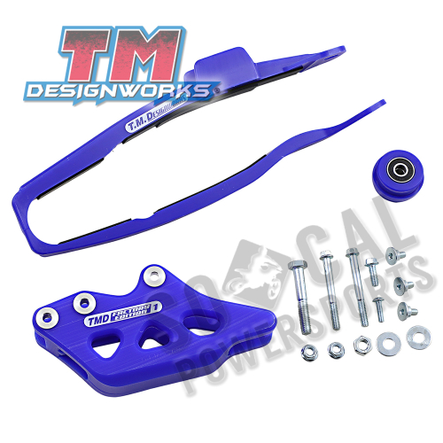 T.M. Designworks - T.M. Designworks Dirt Cross Multi-Purpose Chain Slide-N-Guide Kit FE1 Guide - Blue - YCP-OR4-BU