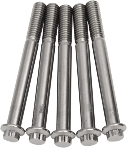 Diamond Engineering - Diamond Engineering 12-Point Stainless Steel Coarse Thread Bolt Refill Packs - 3/8in.-16 x 3 1/2in. - TC0634HP-5