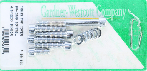 Gardner-Westcott - Gardner-Westcott Transmission Top Cover Polished Chrome Plated Allen Bolt Kit - P-80-169
