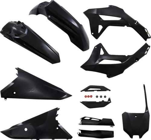 Acerbis - Acerbis Full Plastic Kit - Black Metallic - 2858927440
