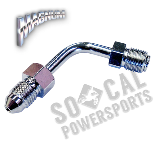 Magnum - Magnum ABS Upper Brake Line Adapter - Chrome - AS37026