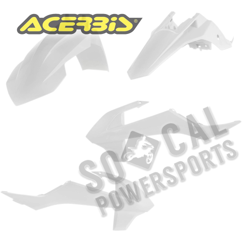 Acerbis - Acerbis Plastic Kit - White - 2449620002
