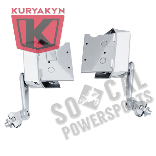 Kuryakyn - Kuryakyn Cruise Mounts without Pegs - Chrome - 6758