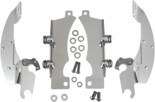 Memphis Shades - Memphis Shades Trigger-Lock Mount Kit for Batwing Fairing - Polished - MEK1915