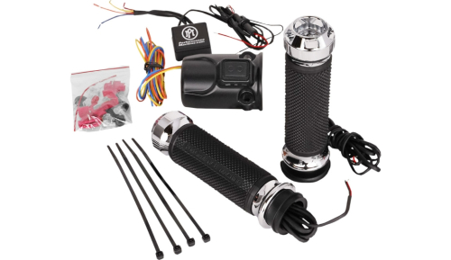 Performance Machine - Performance Machine Heated Apex Grip - Chrome - 0063-2095-CH