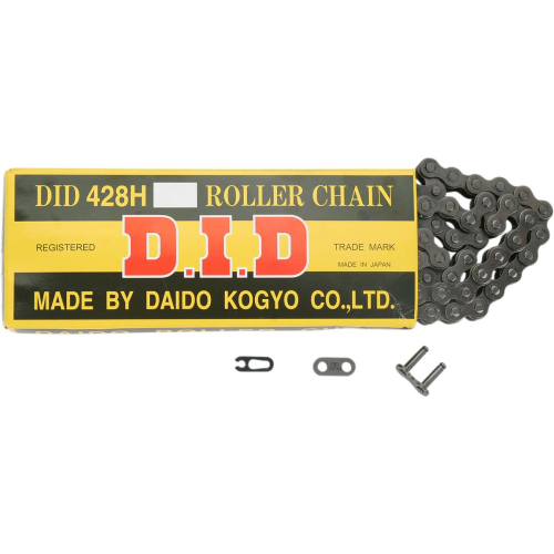 D.I.D - D.I.D 428H Heavy Duty Standard Series Non O-Ring Chain - 120 Links - Natural - 428HX120RB