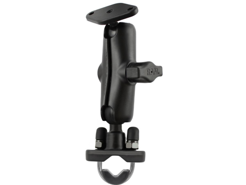 RAM Mounts - RAM Mounts RAM Handlebar Rail Mount with Stainless Steel U-Bolt Base - Black - RAM-B-149
