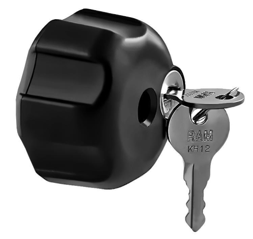 RAM Mounts - RAM Mounts RAM Locking Knob with 1/4in.-20 Brass Hole for B Size Arms - RAM-KNOB3LU