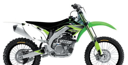 DCOR - DCOR Kawasaki Race Complete Graphics Kit - Black - 20-20-225