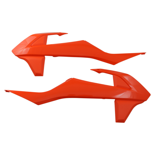 UFO Plastics - UFO Plastics Radiator Covers - 98-17 KTM Orange - KT04085-127