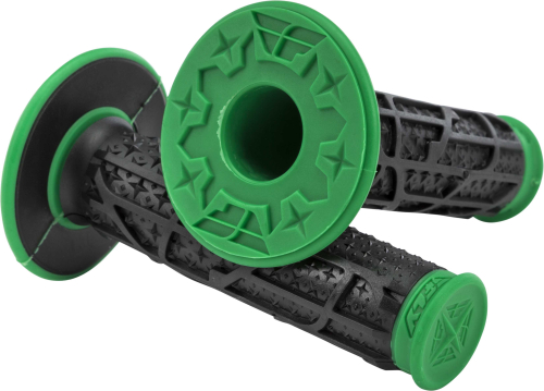Fly Racing - Fly Racing Pilot II MX Grips - Green/Black - 01173615A