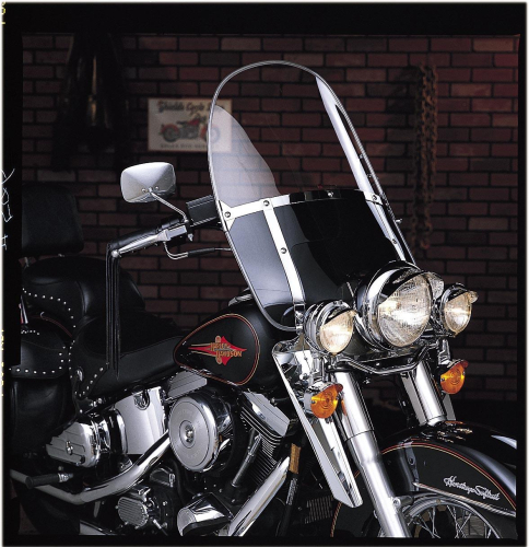 National Cycle - National Cycle Beaded Heavy Duty Windshield - Clear - N2235