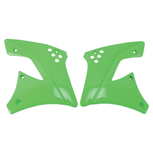 UFO Plastics - UFO Plastics Radiator Covers - 05-12 KX Green - KA04703-026