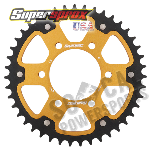 Supersprox - Supersprox Stealth Rear Sprocket - 43T - RST-478-43-GLD