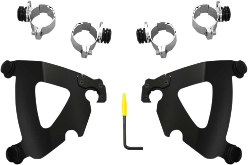 Memphis Shades - Memphis Shades Plate for Road Warrior Fairing - Black - MEB2030
