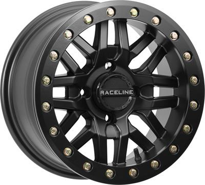 Raceline - Raceline Ryno Beadlock Front/Rear Wheel - 14x7 - 5+2 Offset - 4/110 - Black - A91B-47011-52