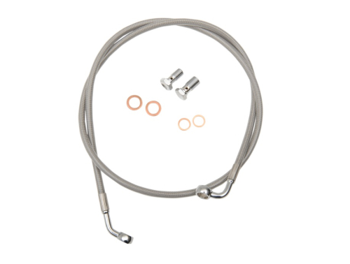 LA Choppers - LA Choppers Stainless Steel Brake Line Kit - 18in.-20in. Ape Hangers - LA-8100B19