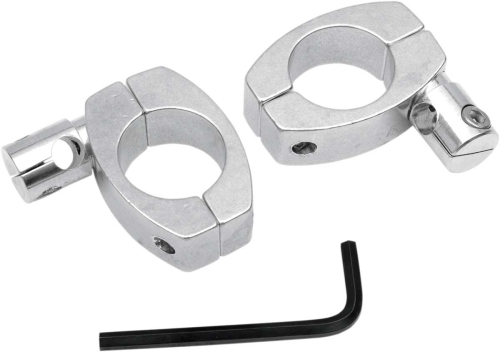 Memphis Shades - Memphis Shades Custom Handlebar Clamp Assembly - 1 1/4in with 3/8in Rod Holders - MEM9950