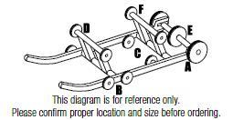 PPD Group - PPD Group Idler Wheel - 6in. x 25mm - Black - 04-116-86A
