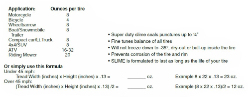Slime - Slime Super-Duty Tire Sealant for Tubeless Tires - 16oz. - 10011