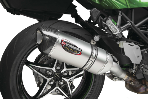 Yoshimura - Yoshimura Alpha Street Series Slip-On - Stainless Steel Muffler - Carbon Fiber End Cap - 14210BM520