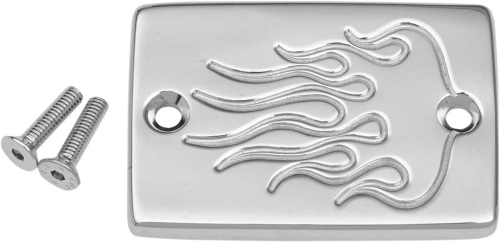 Baron Custom Accessories - Baron Custom Accessories Master Cylinder Cover - Flame - BA-7676-03