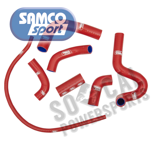 SAMCO Sport - SAMCO Sport Radiator Hose Kit - Red - DUC8-RD