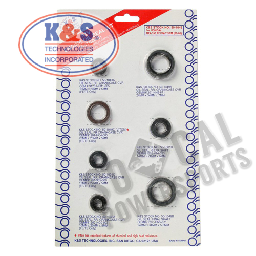 K&S Technologies - K&S Technologies Engine Oil Seal Kit - 50-1049
