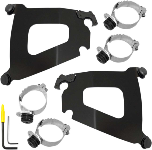Memphis Shades - Memphis Shades Trigger-Lock Mount Kit for Bullet Fairing - Black - MEB2012