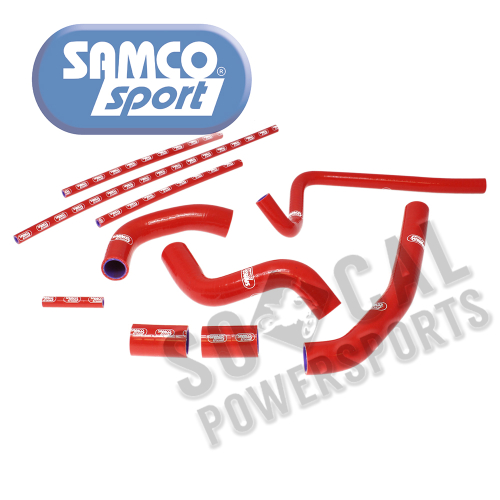 SAMCO Sport - SAMCO Sport Radiator Hose Kit - Red - YAM37-RD