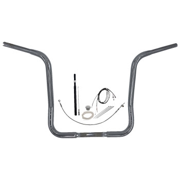 Fat Baggers, Inc. - Fat Baggers, Inc. 1-1/4in. EZ Install Round Top Handlebar Kit - Chrome - 919416