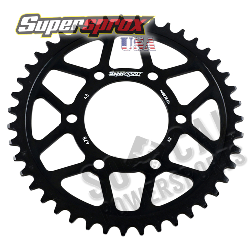Supersprox - Supersprox Edge Rear Sprocket - 43T - RFA-478-43-BLK