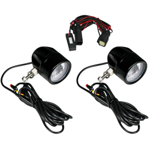Custom Dynamics - Custom Dynamics LED Halo Fog Lights - Black - PB-FOG-SS8-B