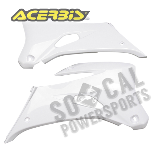 Acerbis - Acerbis Radiator Shrouds - White - 2106860002