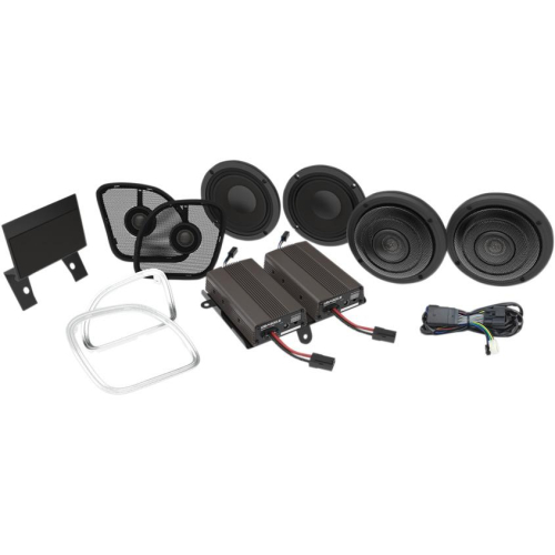 Wild Boar Audio - Wild Boar Audio Front/Rear Speaker Kit with 600-Watt Amp - WBA ULTRA KT RG