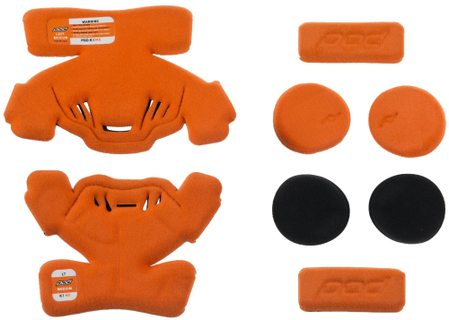 POD - POD K1 MX Knee Brace Pad Youth Set - Left - Md - Orange - KP410-009-YM