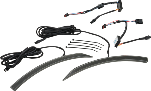 Show Chrome - Show Chrome LED Slayer Front Fender Light - Smoke Lens - 41-187ABK