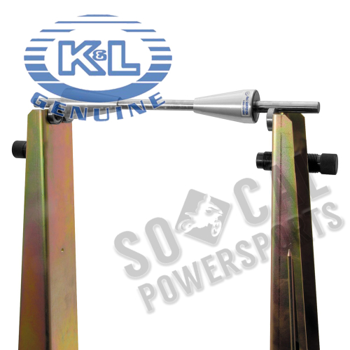 K&L Supply - K&L Supply Balance Shaft with Tapered Cones for Truing Stands - 32-2479