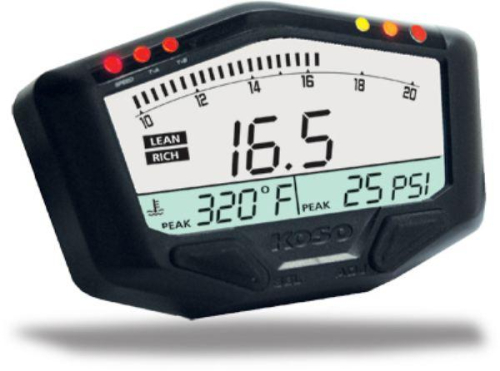 Koso North America - Koso North America X-2 Boost Gauge with Air/Fuel Ratio and Temperature - BA029001