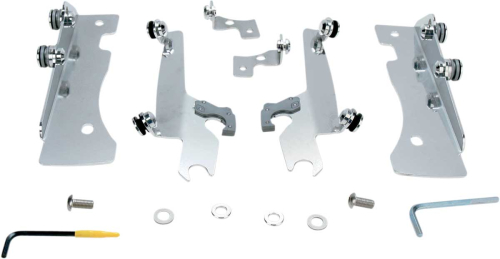 Memphis Shades - Memphis Shades Trigger-Lock Mount Kit for Sportshield Windshields - Polished - MEM8933