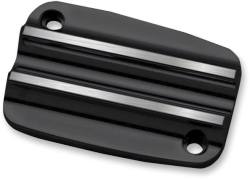 Covingtons - Covingtons Clutch Master Cylinder Cover - Finned - Gloss Black Powder-Coat - C1177-B
