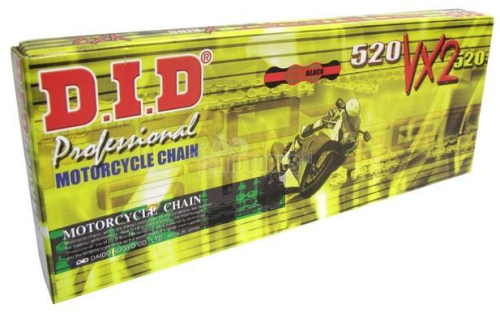 D.I.D - D.I.D 428 Pro-Street VX Series X-Ring Chain - 132 Links - Natural Steel - 428VXX132FB