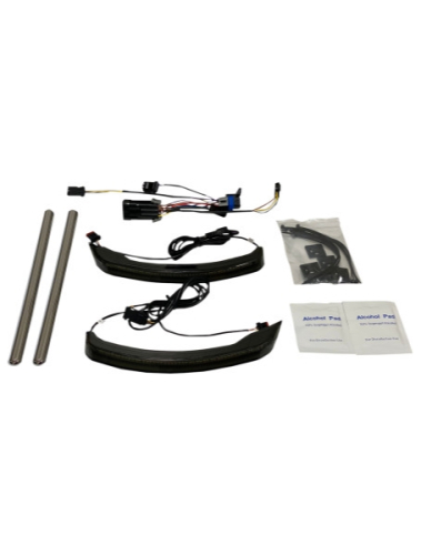 Custom Dynamics - Custom Dynamics Dual-Intensity Low-Profile Saddlebag Lights - Smoke Lens - CD-IND-SPRING-S