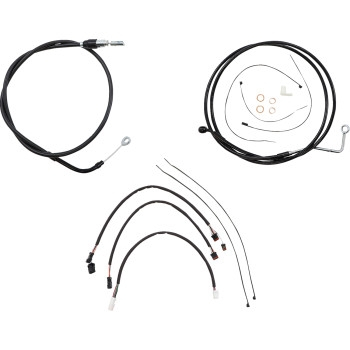 Magnum - Magnum XR Black Dot Handlebar Installation Kit - 12in-14in. - Black Fittings - 4861171