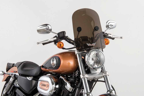 Slipstreamer - Slipstreamer HD-3 Windshield - 1 1/4in. - Smoke - HD-3-T-1.25"