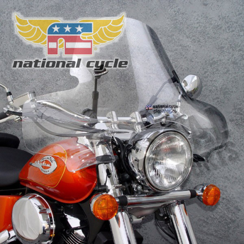 National Cycle - National Cycle Plexistar 2 Windshield - Clear - N8202-01