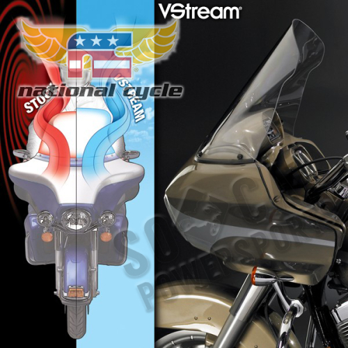 National Cycle - National Cycle VStream Windshield - 18.00in. - Clear - N20421